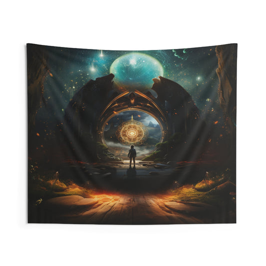 "Quest" - Let The Journey Begin Tapestry