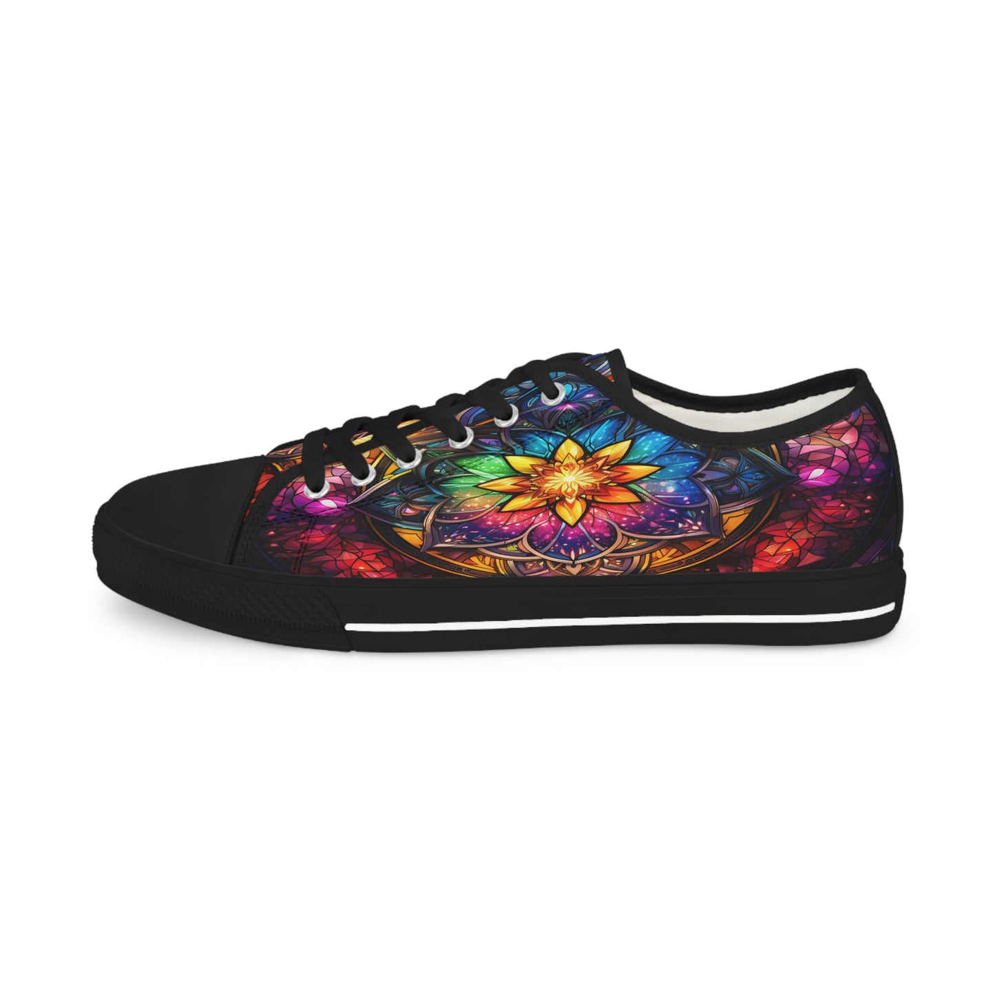 Stained Glass Men's Low Top Sneakers