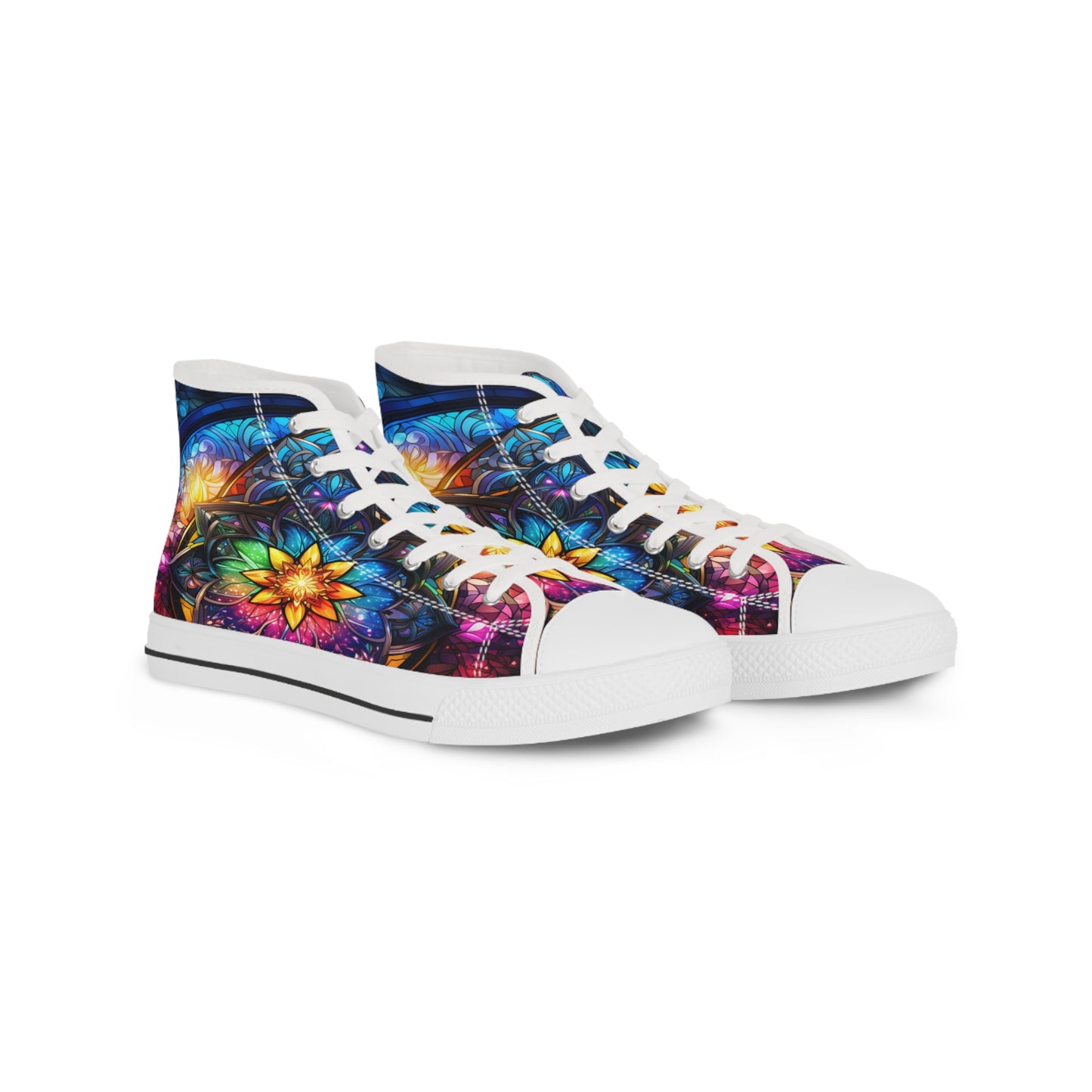 Stained Glass Men's High Top Sneakers