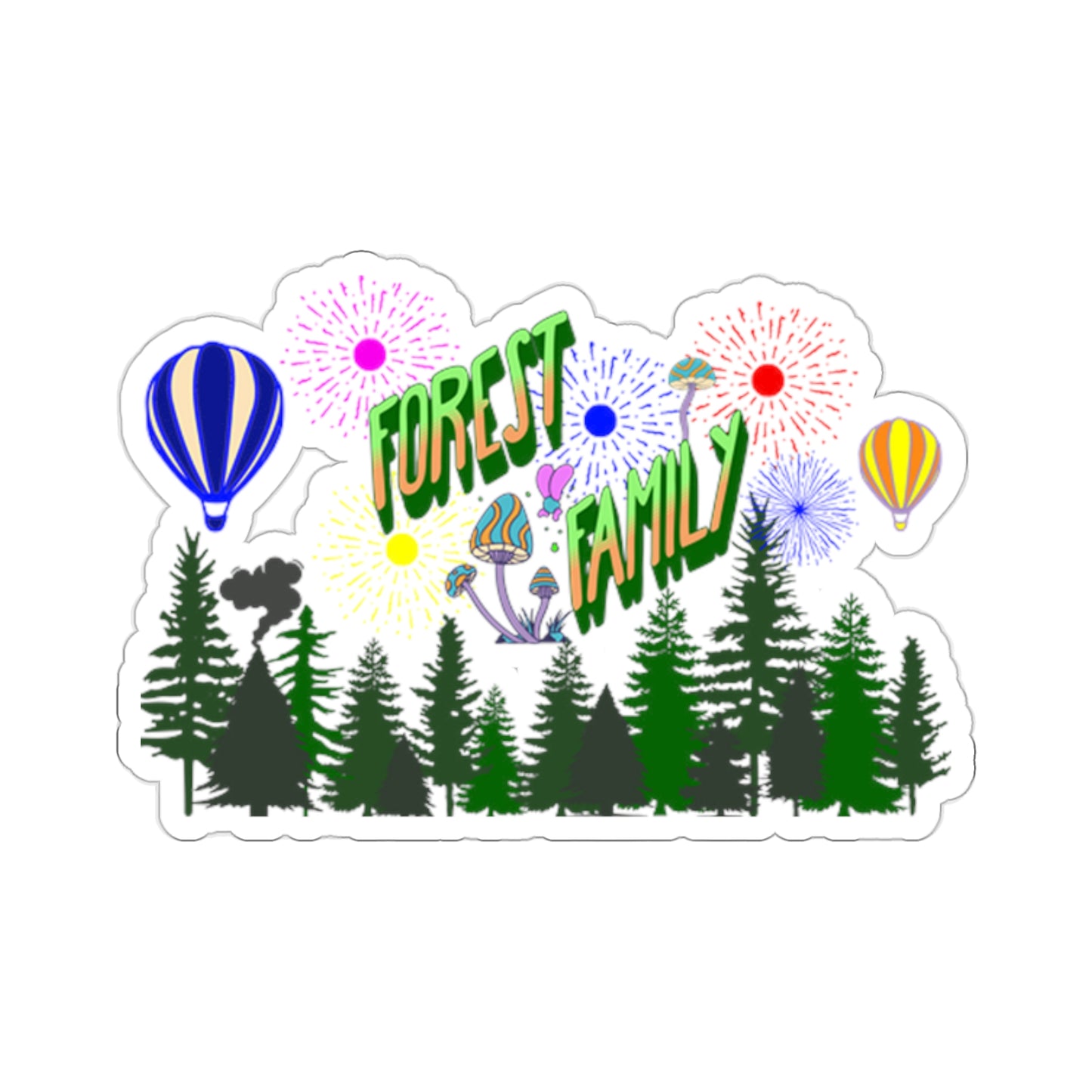 Forest Family Kiss-Cut Stickers