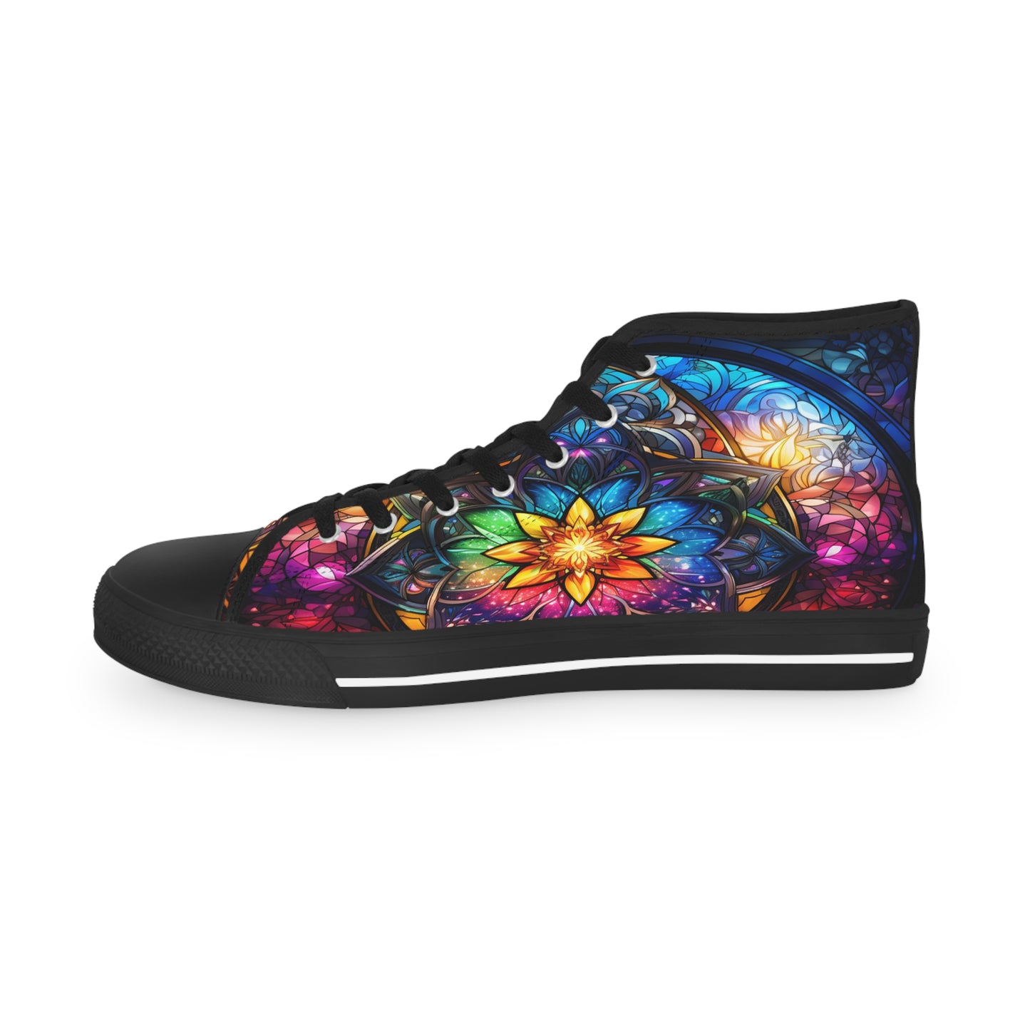 Stained Glass Men's High Top Sneakers