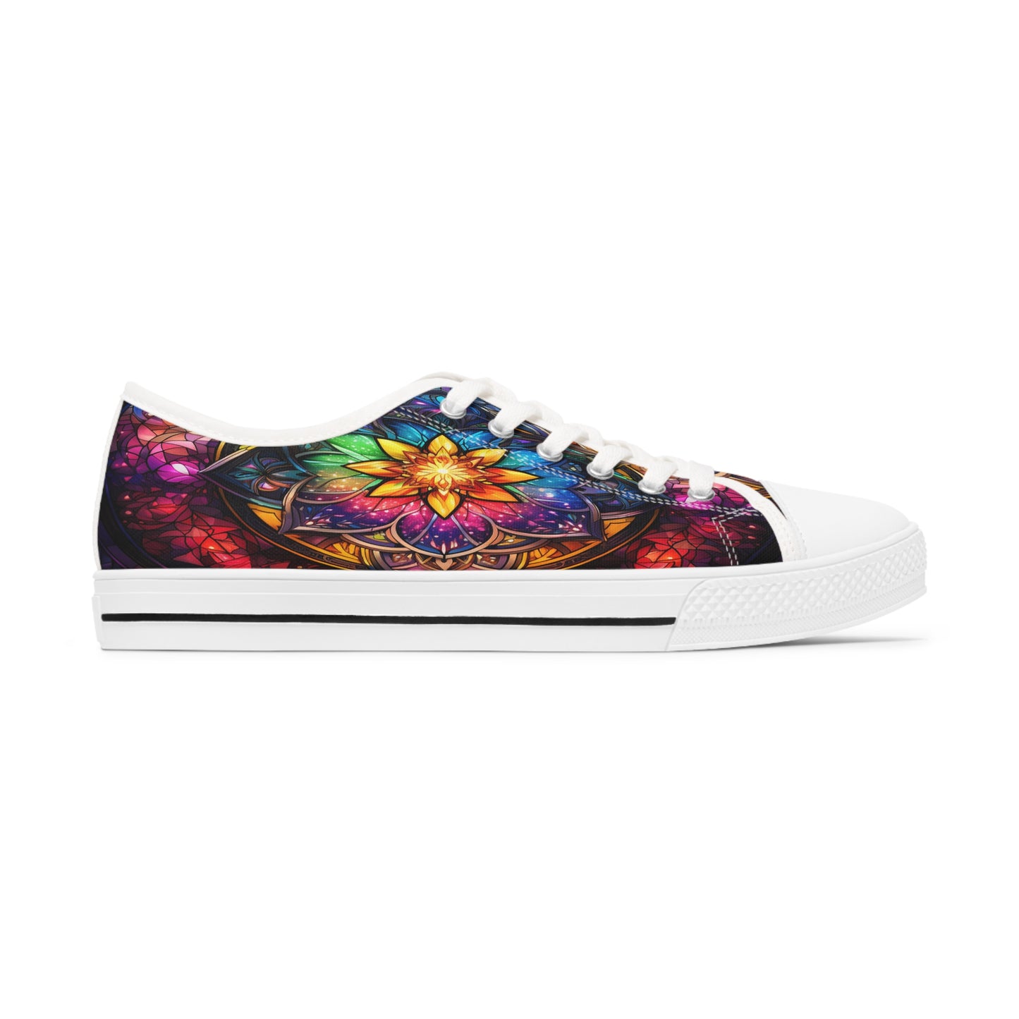 Stained Glass Women's Low Top Sneakers