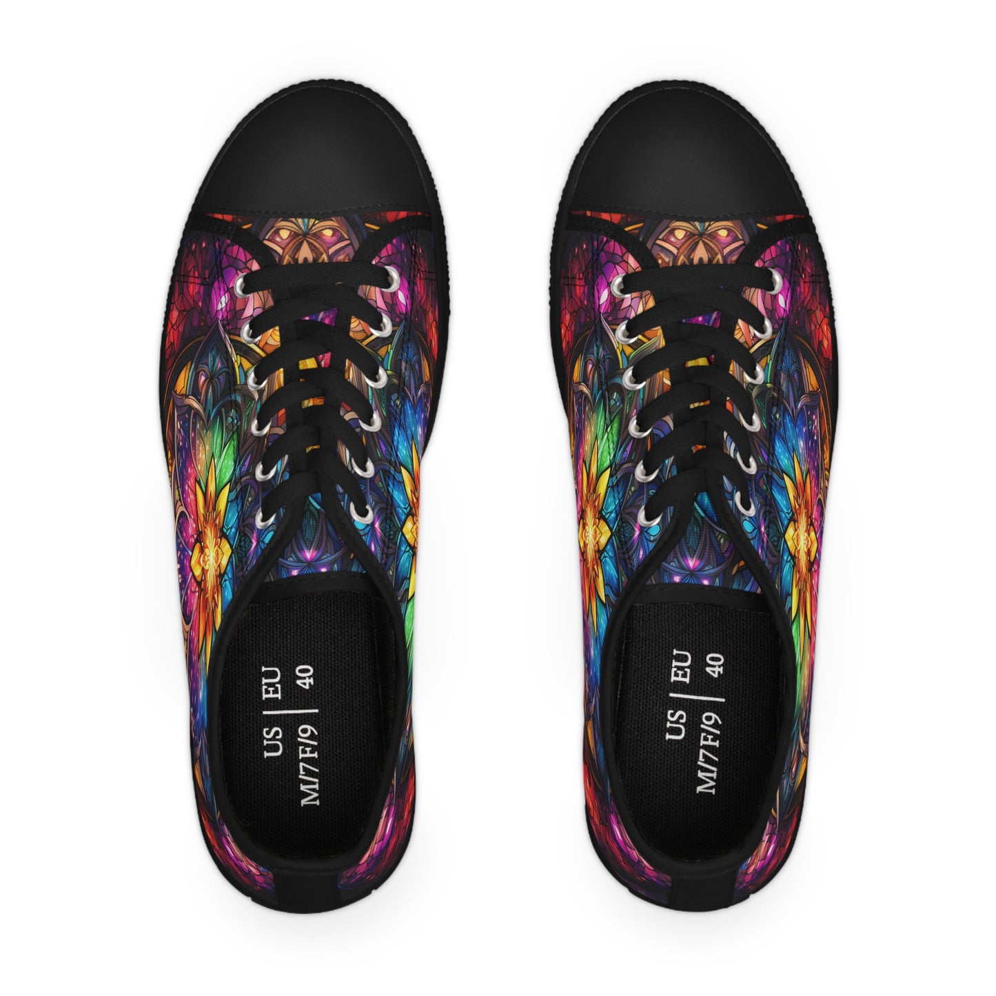 Stained Glass Women's Low Top Sneakers