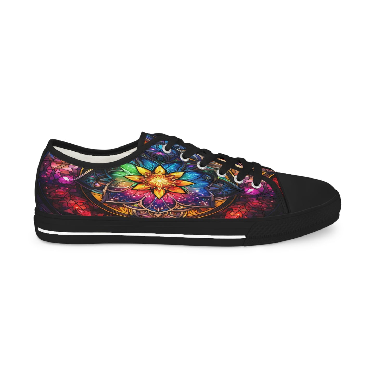 Stained Glass Men's Low Top Sneakers