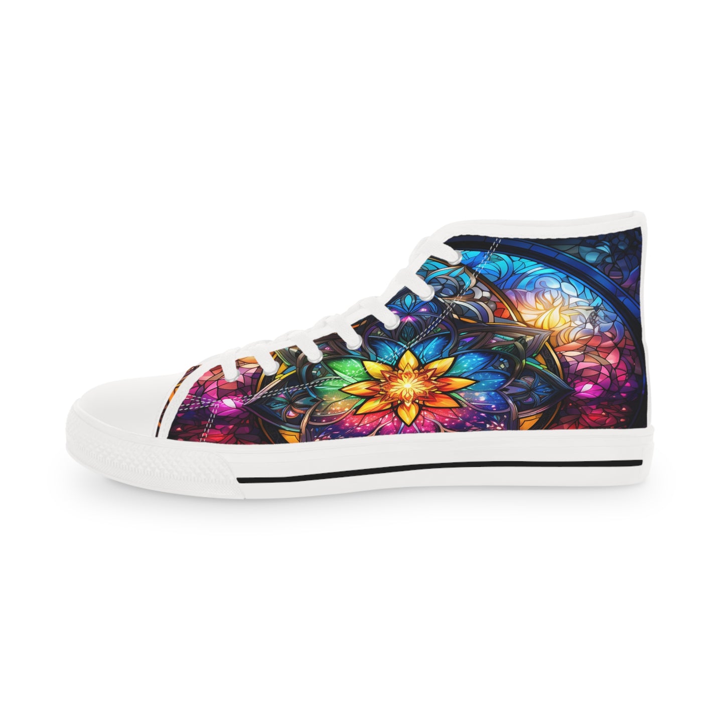 Stained Glass Men's High Top Sneakers