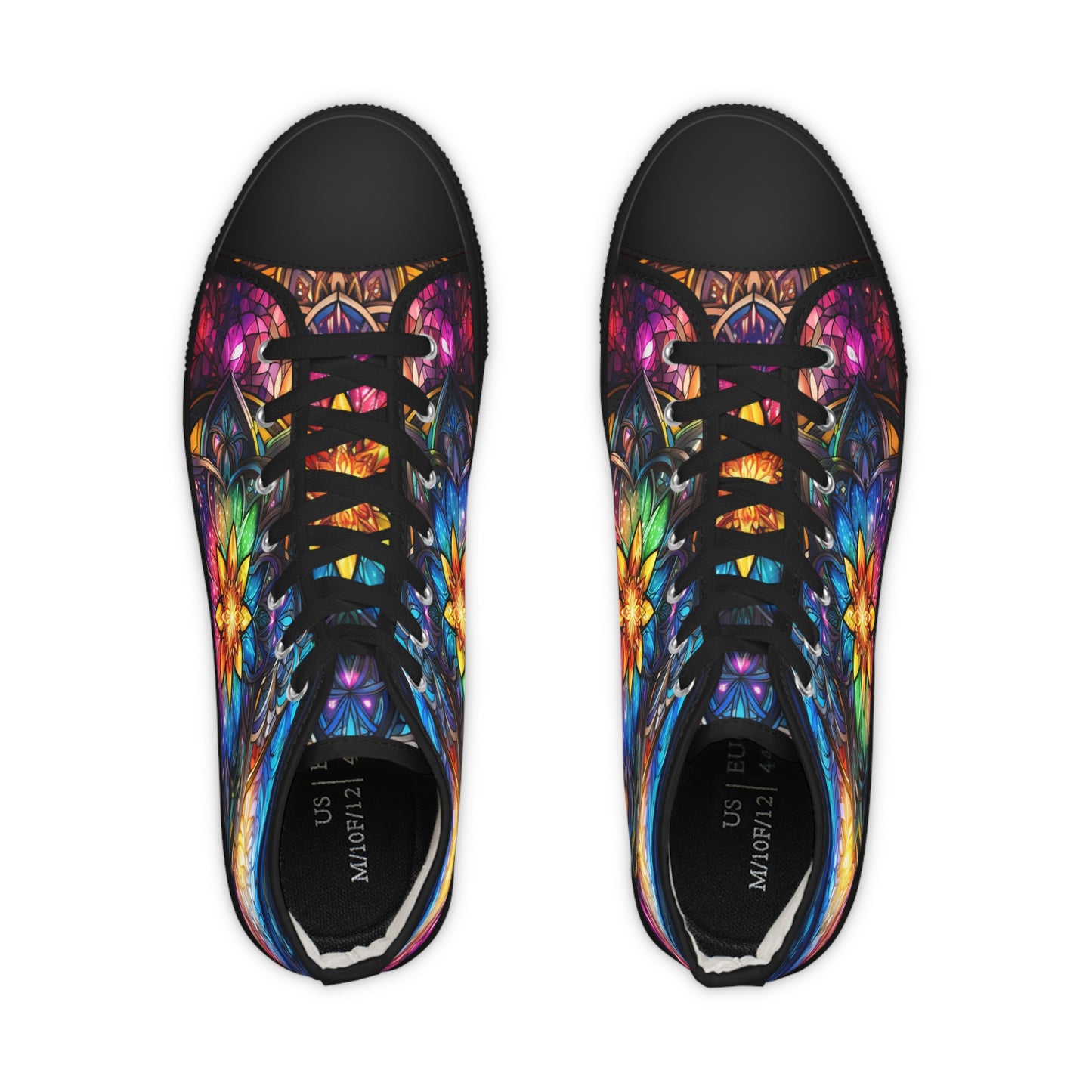 Stained Glass Men's High Top Sneakers
