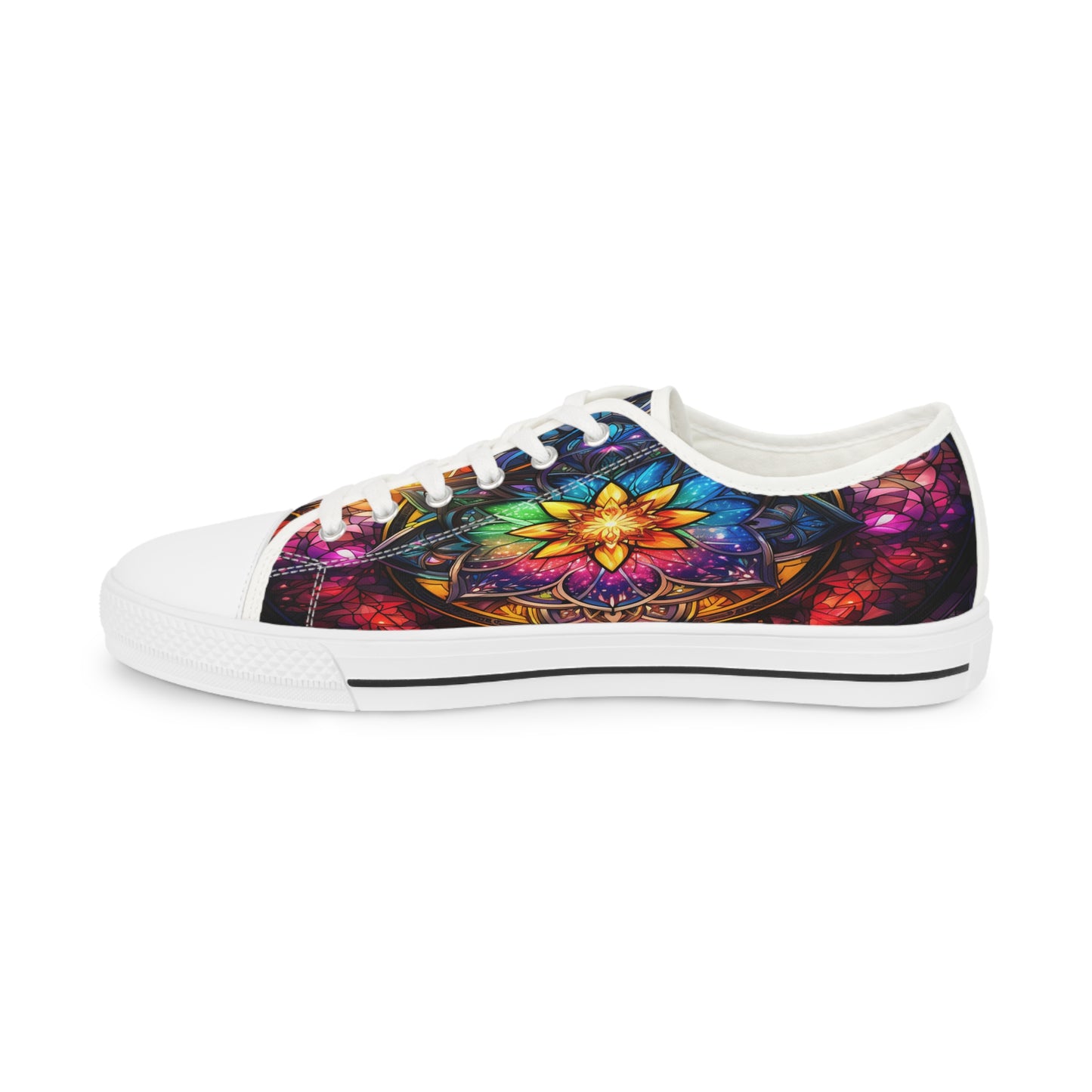 Stained Glass Men's Low Top Sneakers