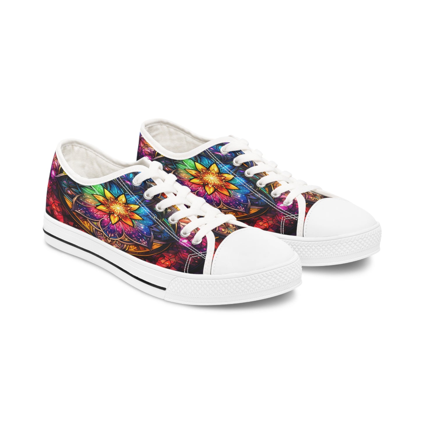 Stained Glass Women's Low Top Sneakers