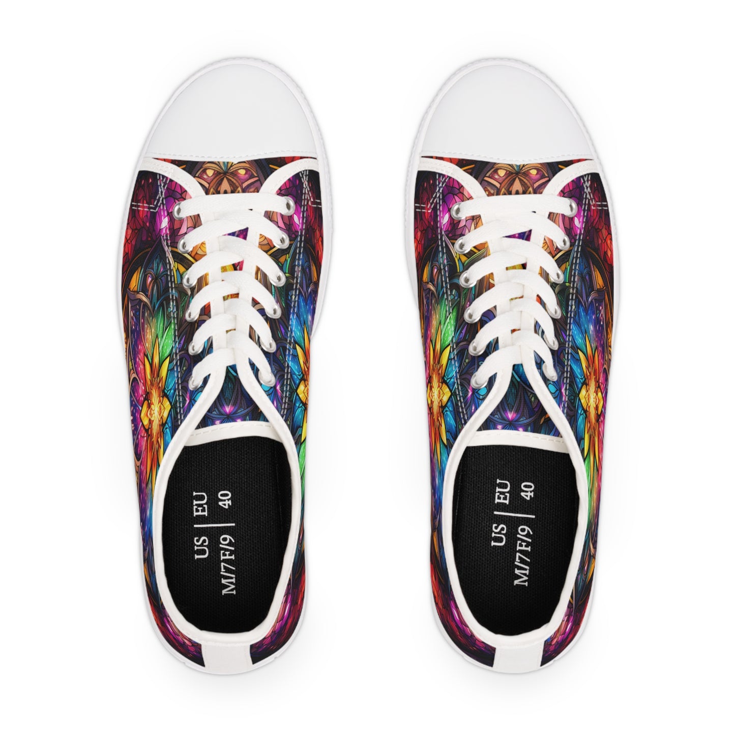 Stained Glass Women's Low Top Sneakers