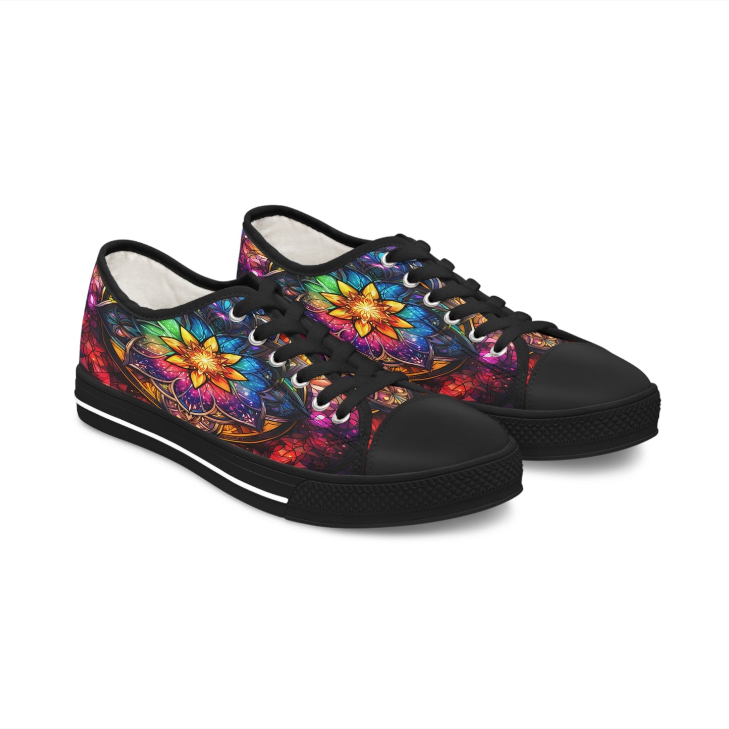 Stained Glass Women's Low Top Sneakers