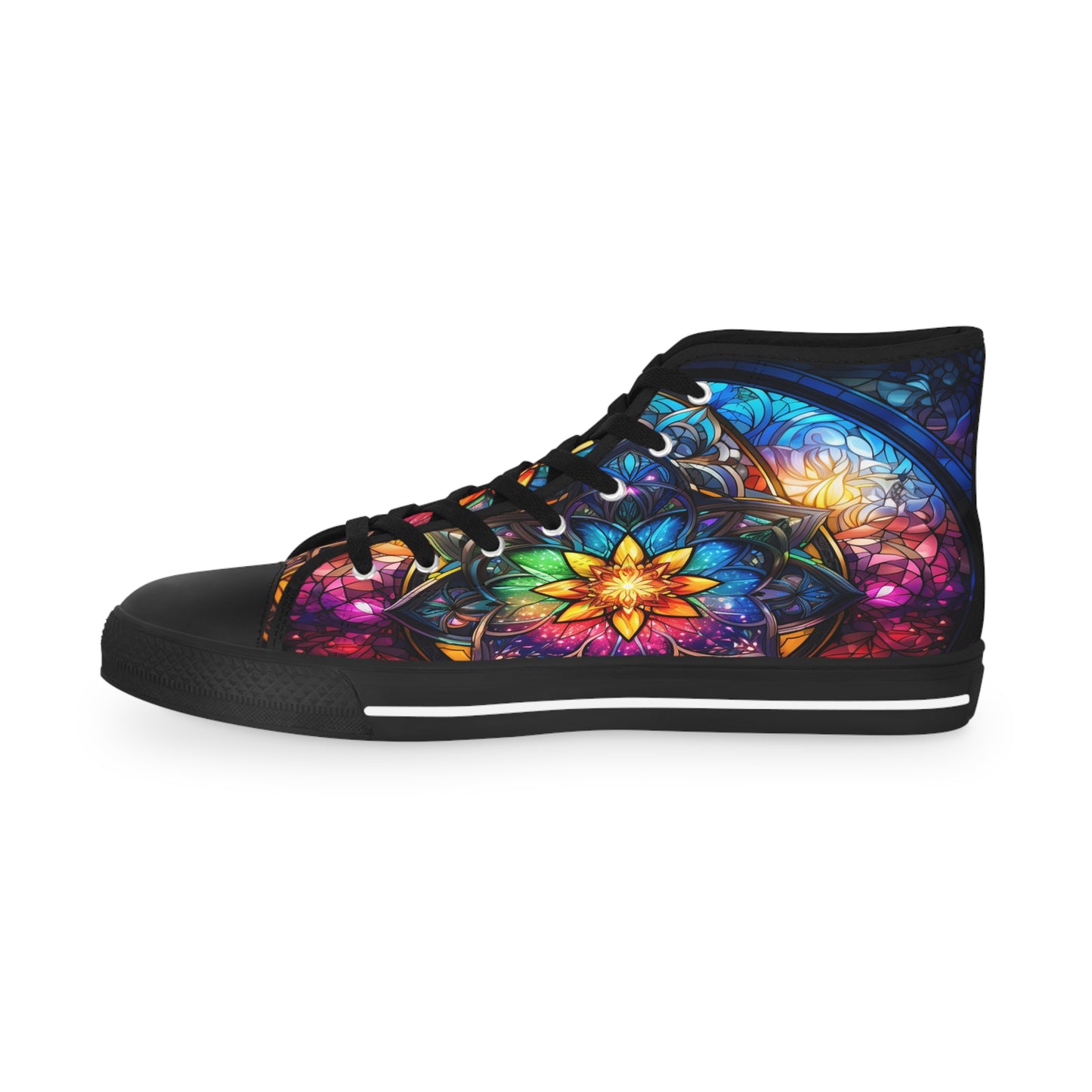 Stained Glass Men's High Top Sneakers