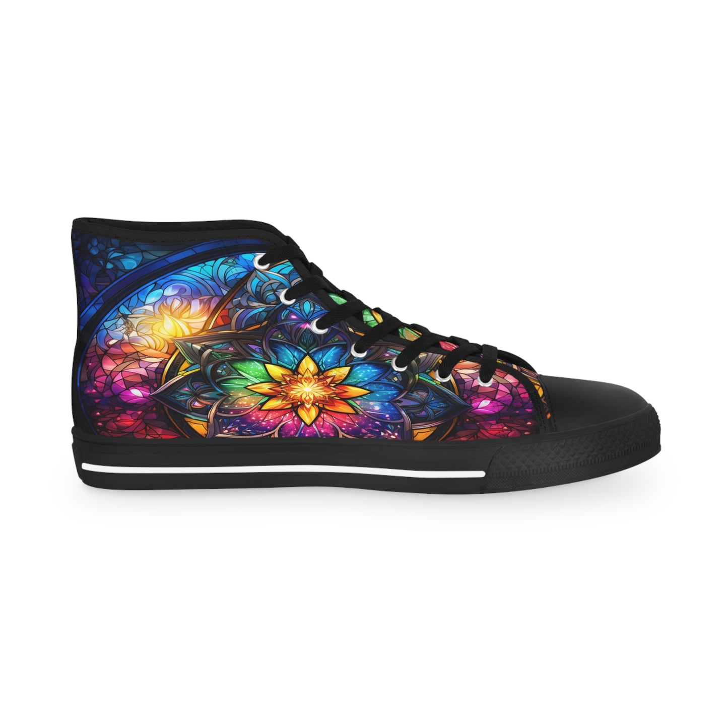 Stained Glass Men's High Top Sneakers