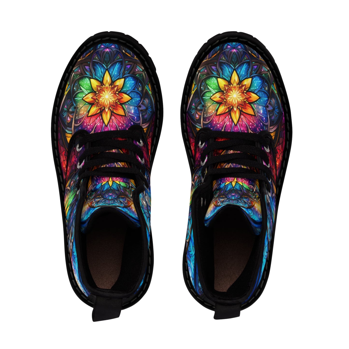 Stained Glass Women's Canvas Boots