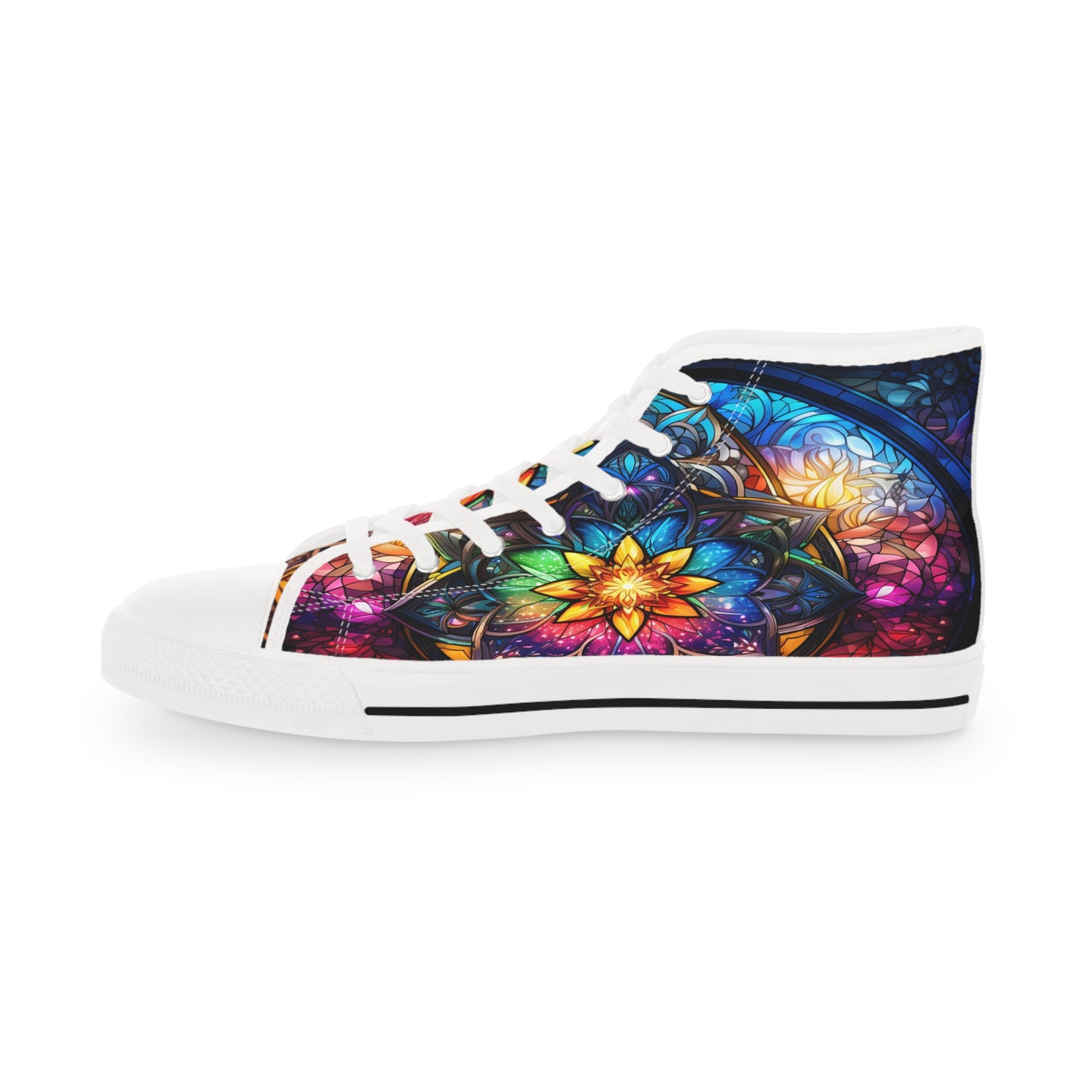 Stained Glass Men's High Top Sneakers