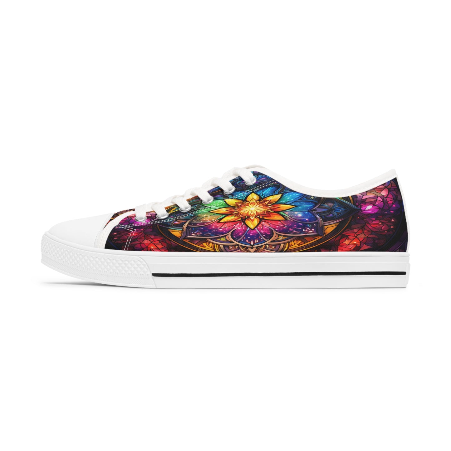 Stained Glass Women's Low Top Sneakers