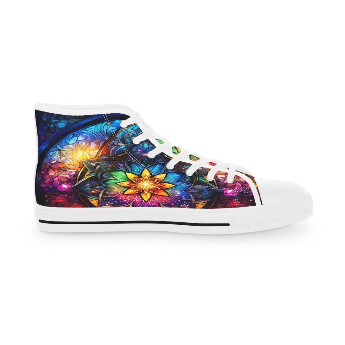 Stained Glass Men's High Top Sneakers