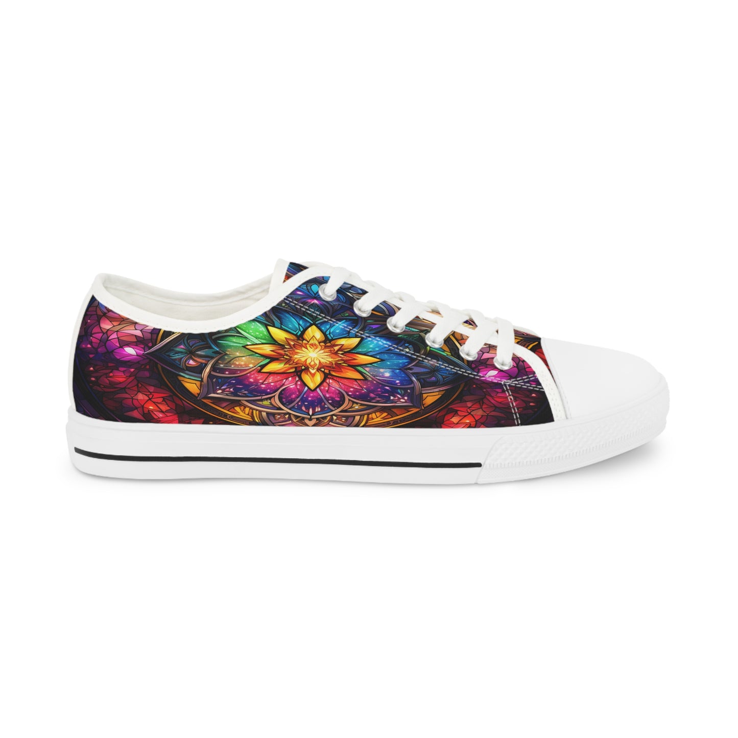 Stained Glass Men's Low Top Sneakers