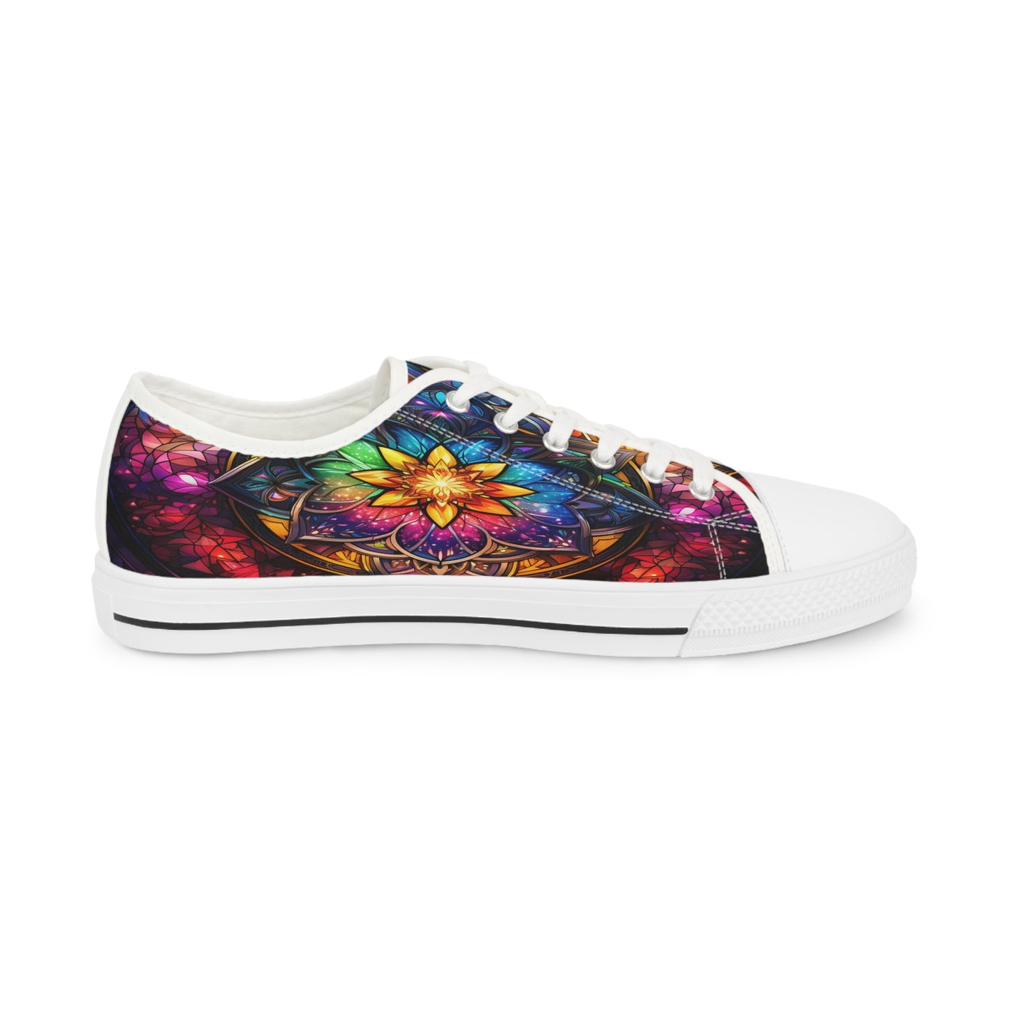 Stained Glass Men's Low Top Sneakers
