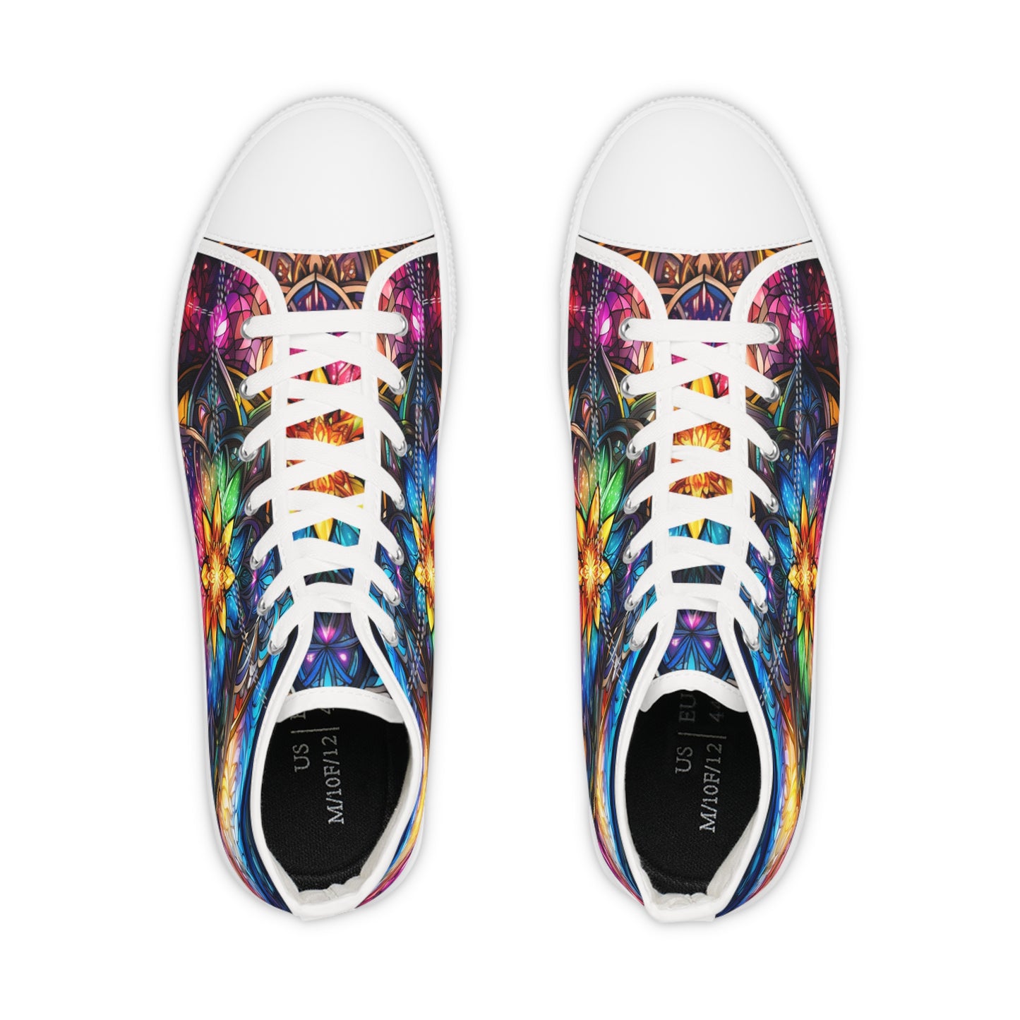 Stained Glass Men's High Top Sneakers