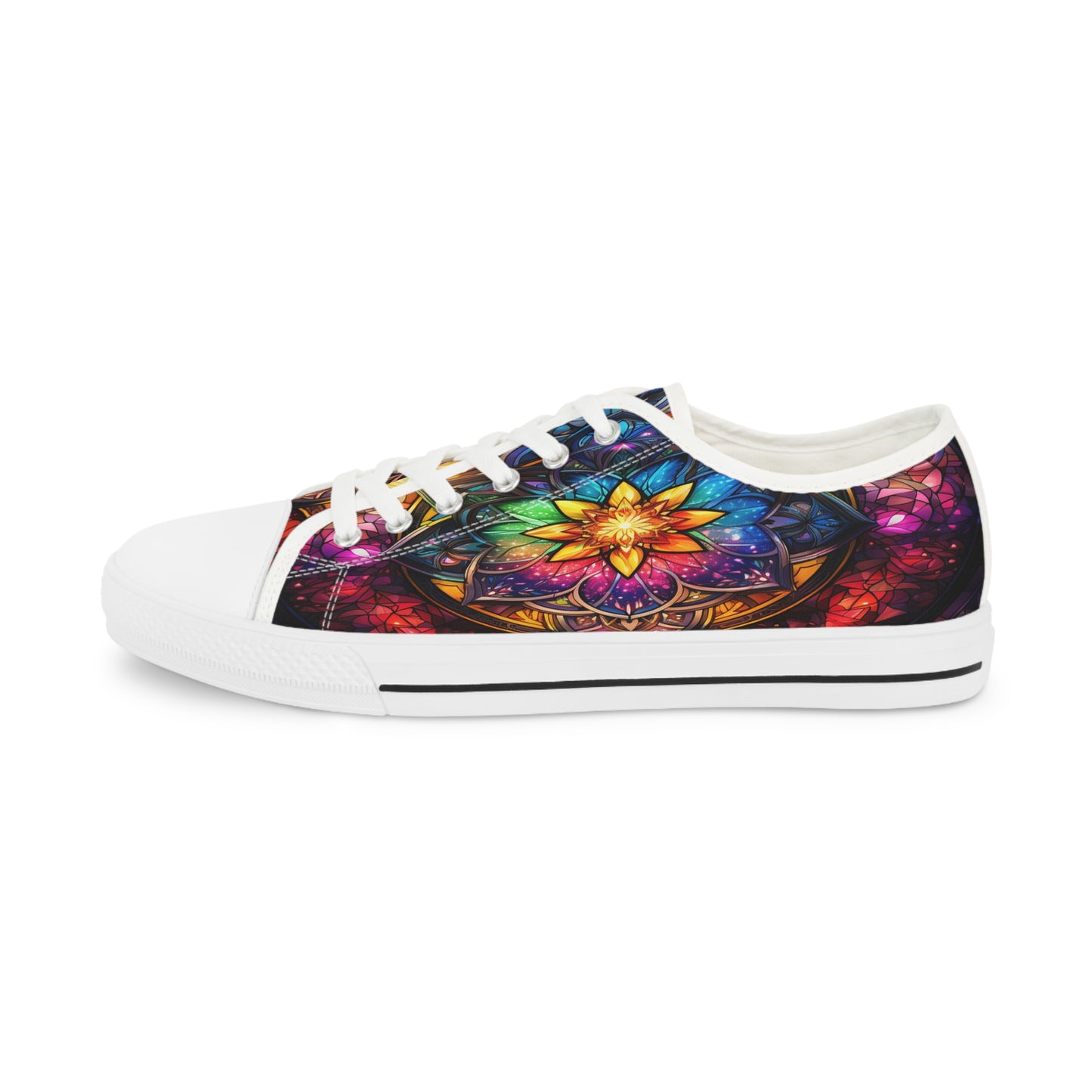 Stained Glass Men's Low Top Sneakers