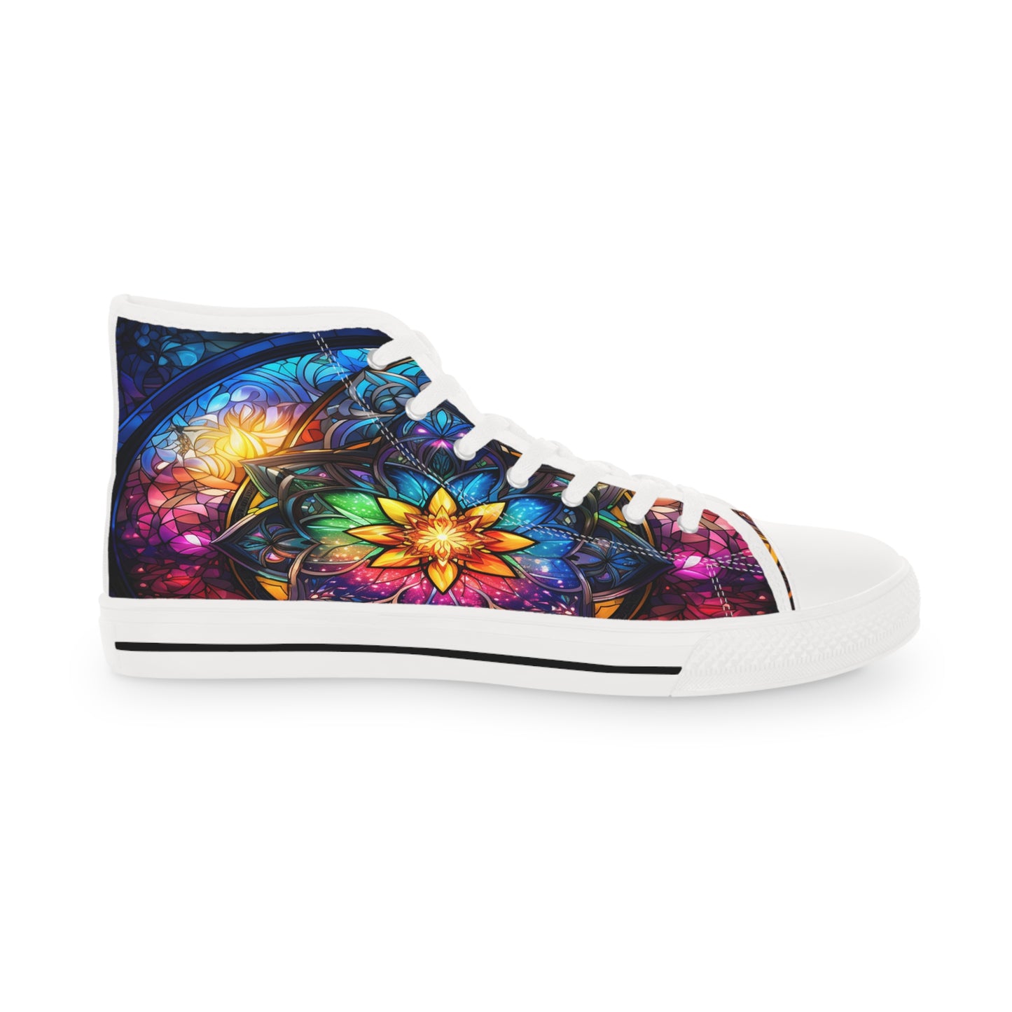 Stained Glass Men's High Top Sneakers