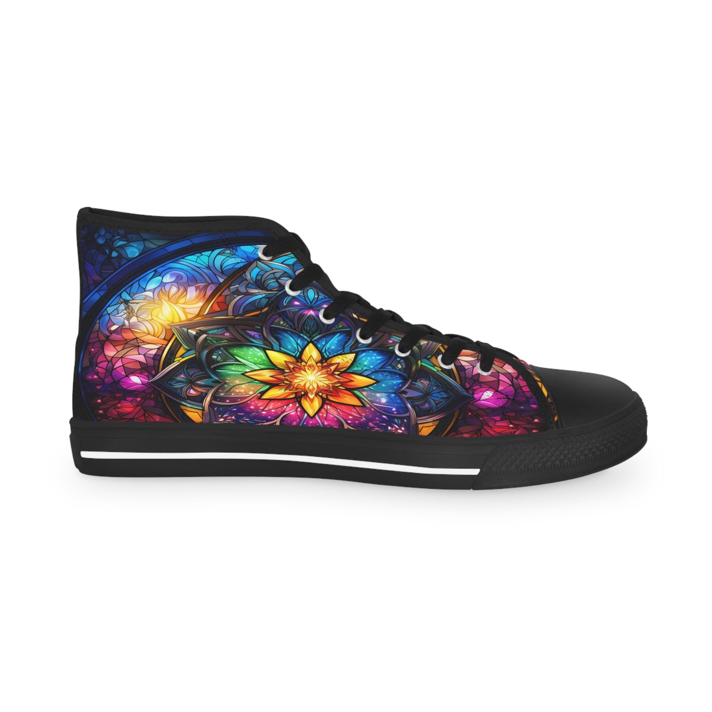 Stained Glass Men's High Top Sneakers