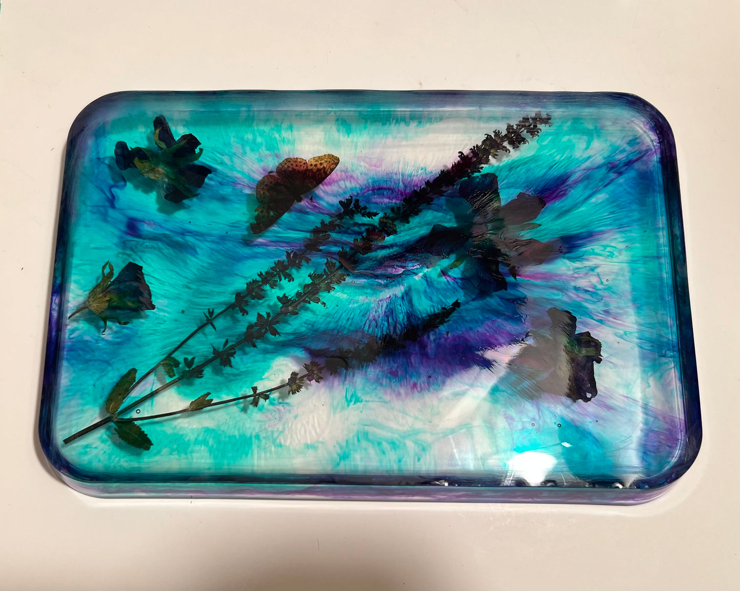 Butterflies & Flowers Rolling Tray