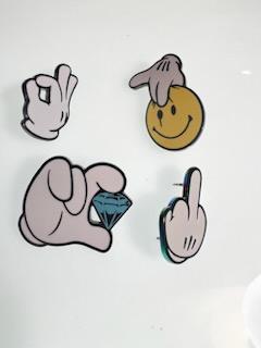 Mickey Mouse Hand Pin Pack (4)