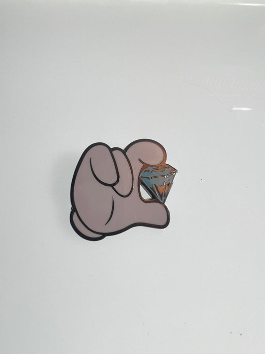 Mickey Mouse Diamond Hand Pin