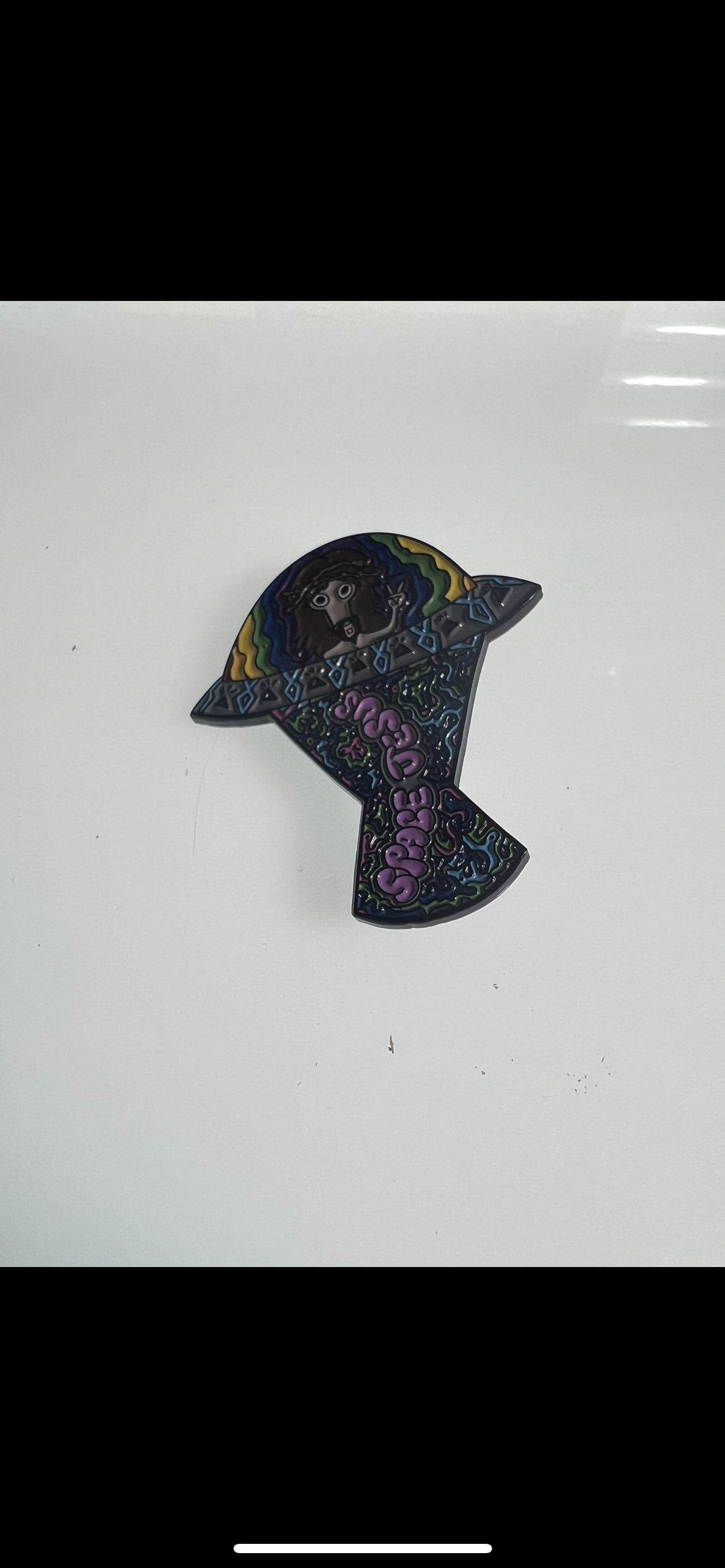 Space Jesus DJ American Dad Roger Pin