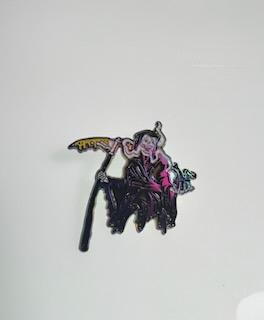 Rainbow Grim Reaper Dab Rig Weed Pin
