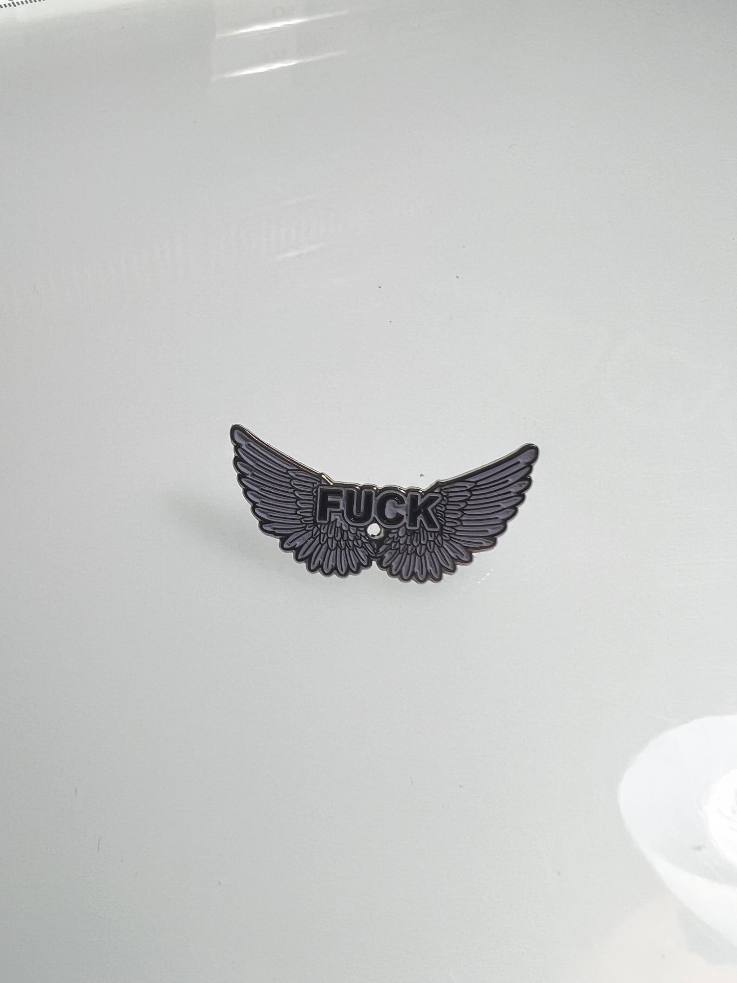 FUCK Wings Pin