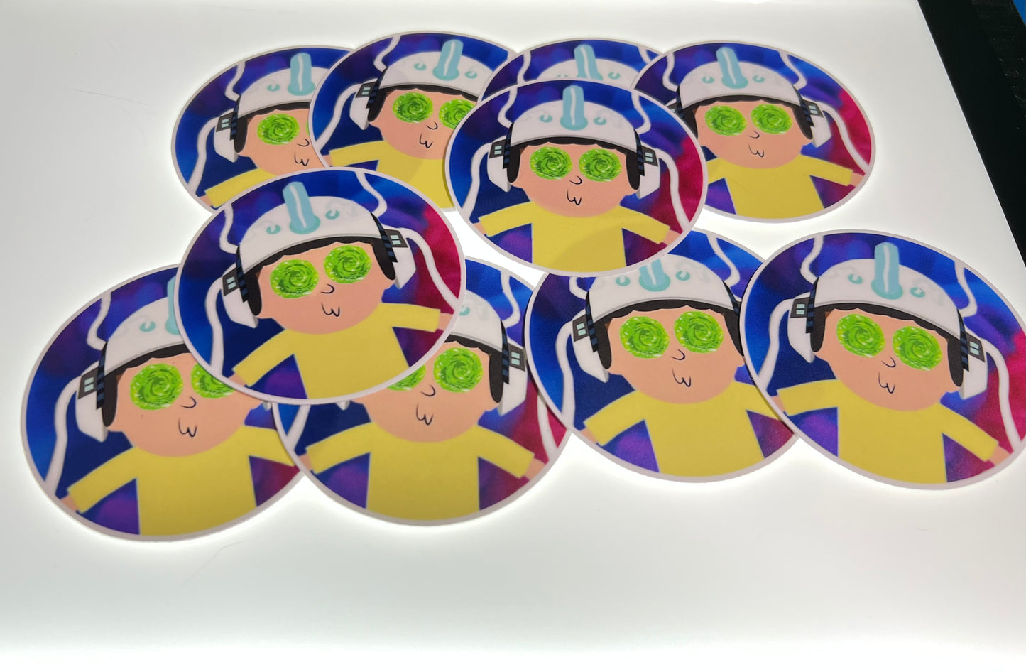 Morty Brain Wipe Vinyl Stickers (10)