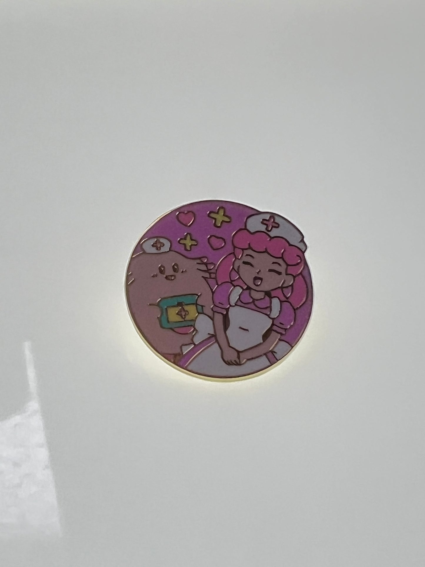 Nurse Joy & Chansey Cartoon Pin