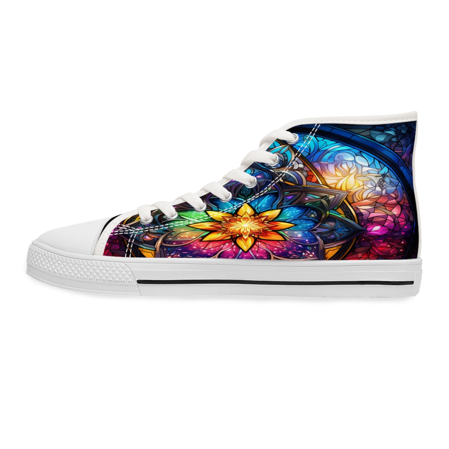 Stained Glass Women's High Top Sneakers