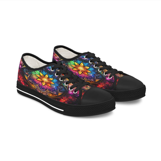 Stained Glass Women's Low Top Sneakers
