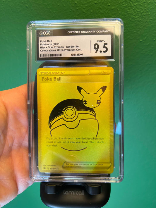 CGC Graded 9.5 Poke Ball - SWSH146
