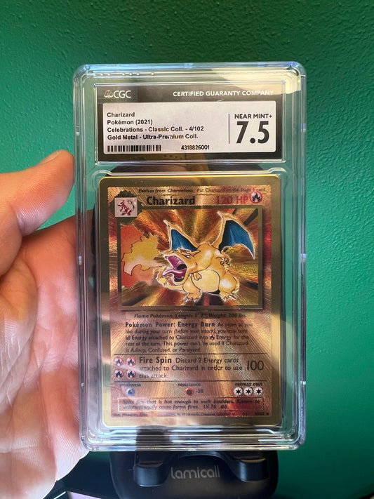 CGC Graded 7.5 Charizard - 4/102