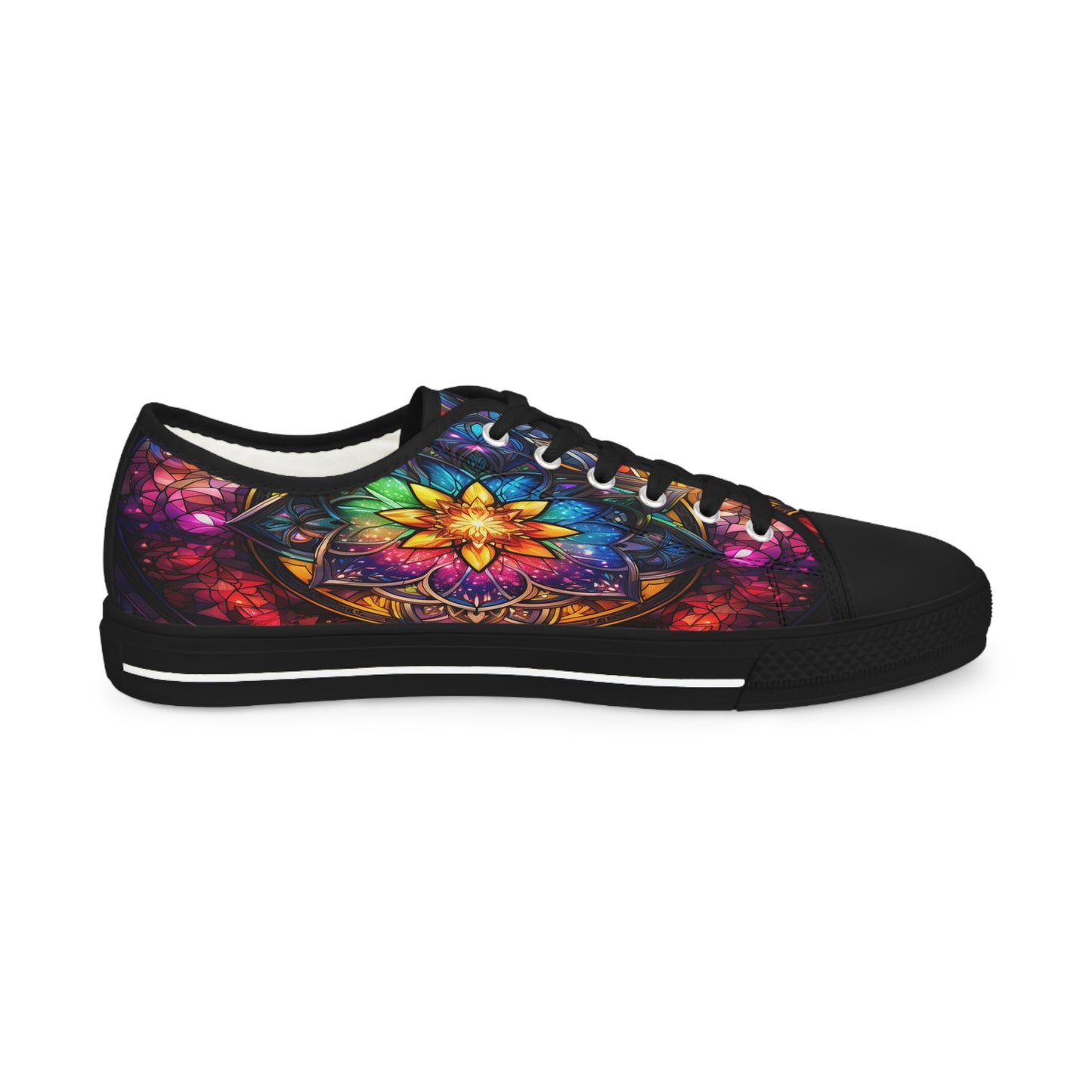 Stained Glass Men's Low Top Sneakers