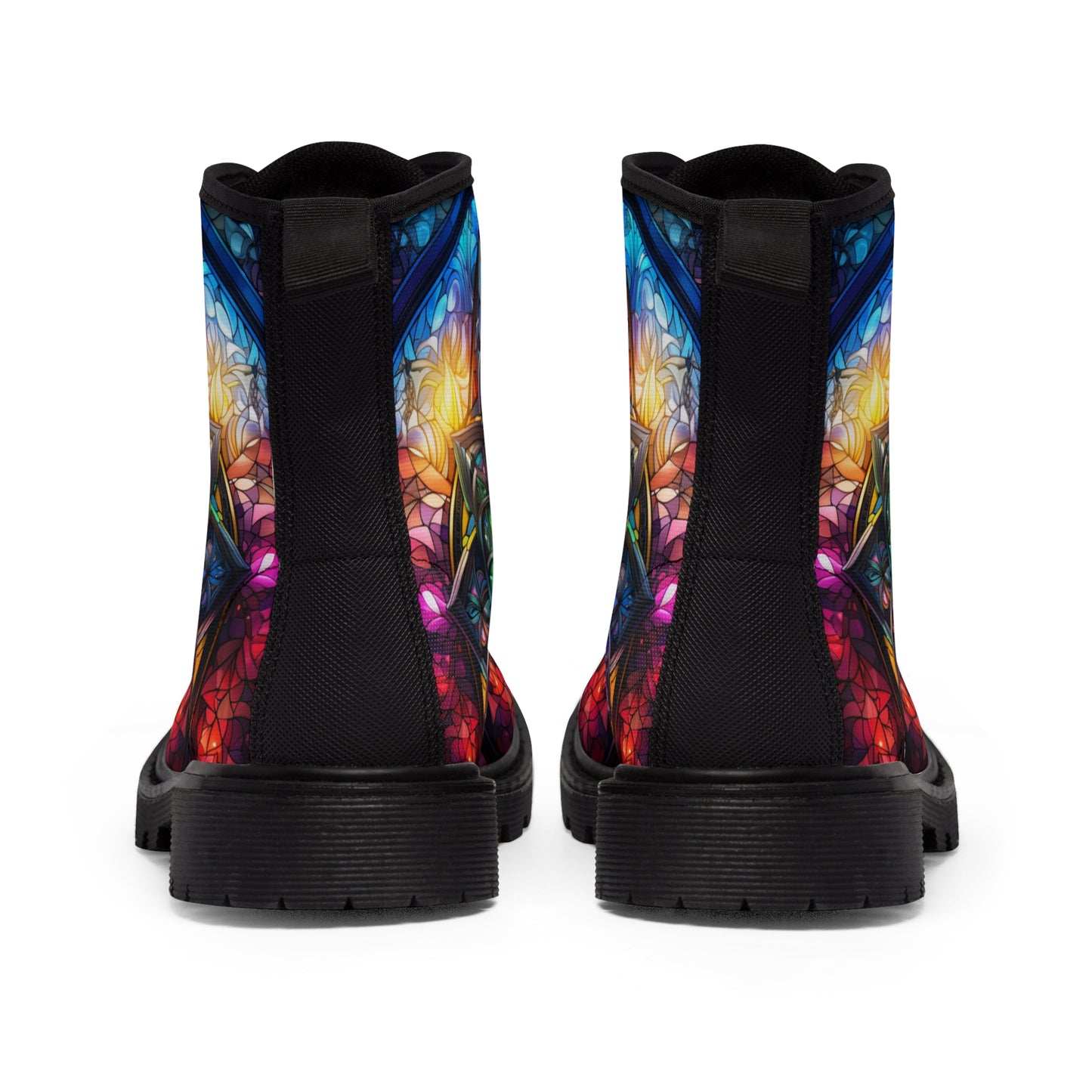 Stained Glass Women's Canvas Boots