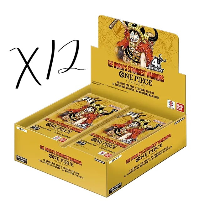 The World's Strongest Warriors Booster Box Case - The World's Strongest Warriors (OP17) PREORDER