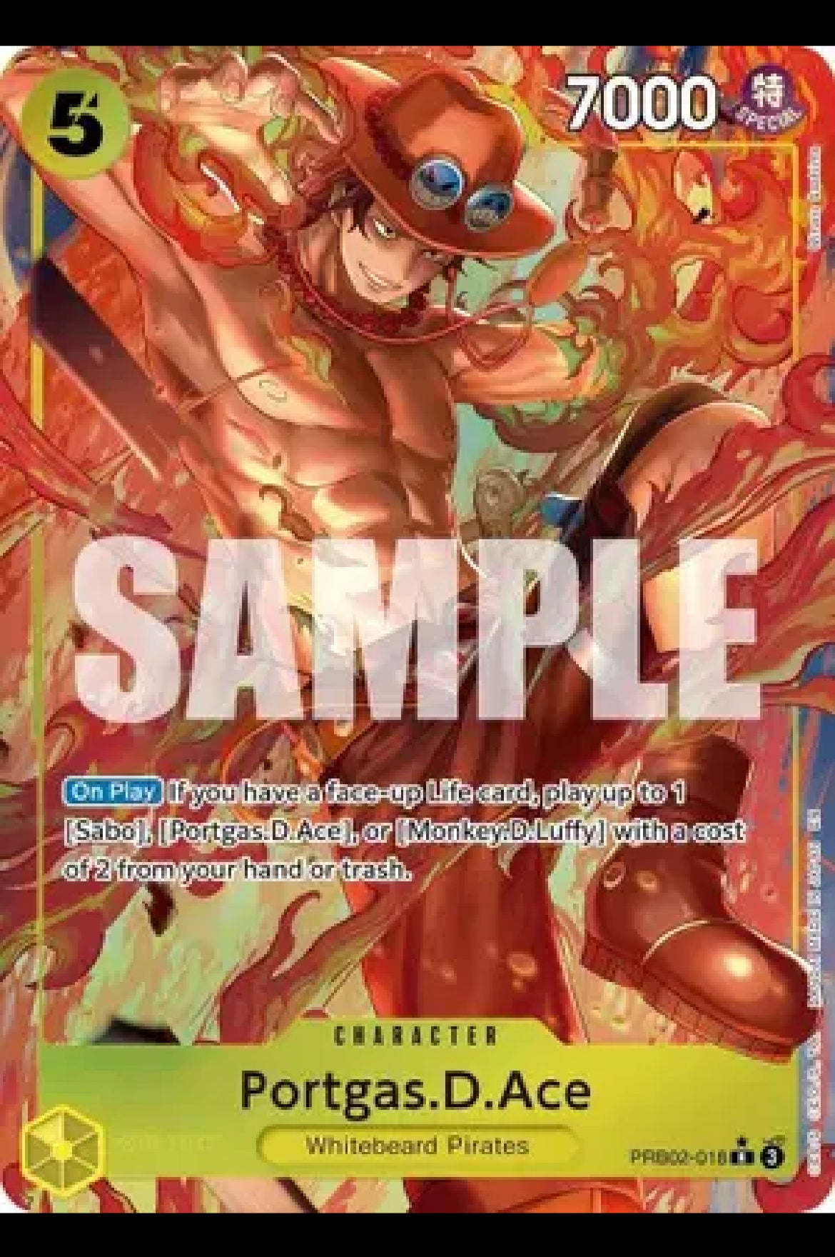 Portgas.D.Ace - PRB02-018 (Alternate Art) - Premium Booster -The Best- Vol. 2 (PRB-02)
