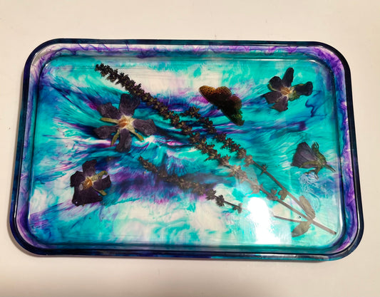 Butterflies & Flowers Rolling Tray