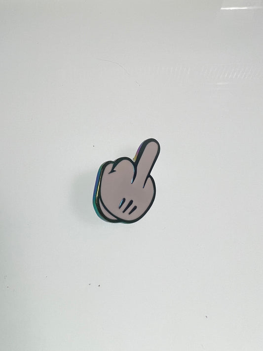 Mickey Mouse Middle Finger Pin