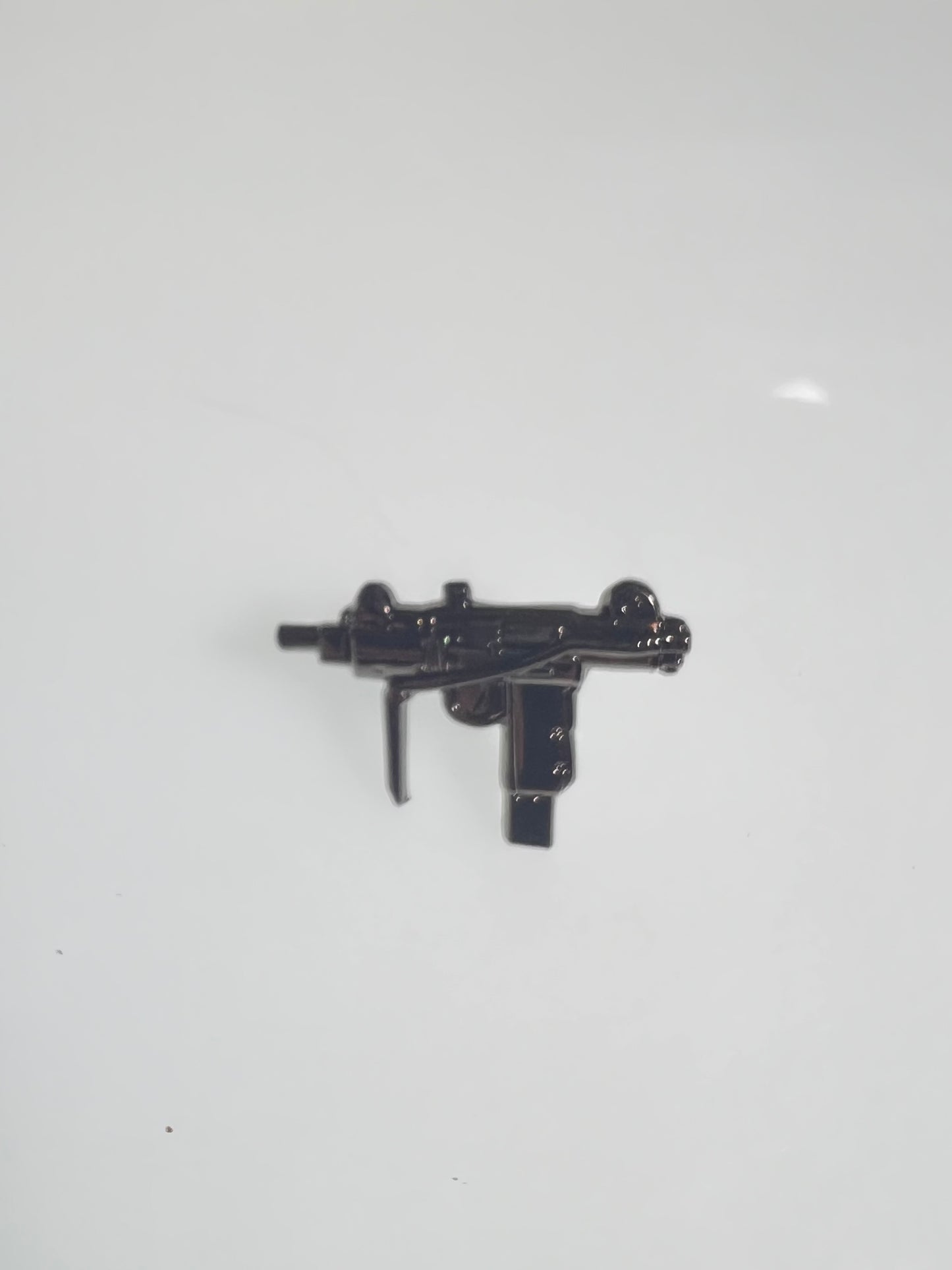 UZI Gun Silver Metal Pin