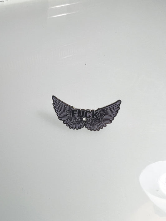 FUCK Wings Pin