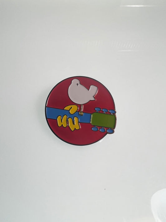 Guitar Dove Pin