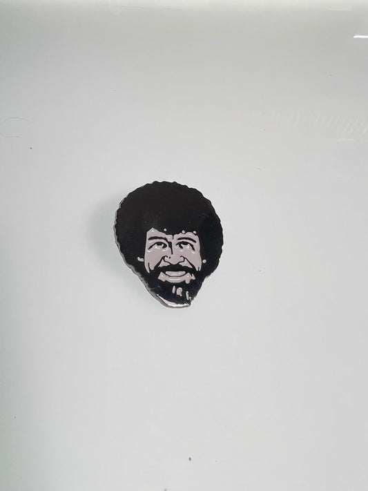 Bob Ross Face Pin