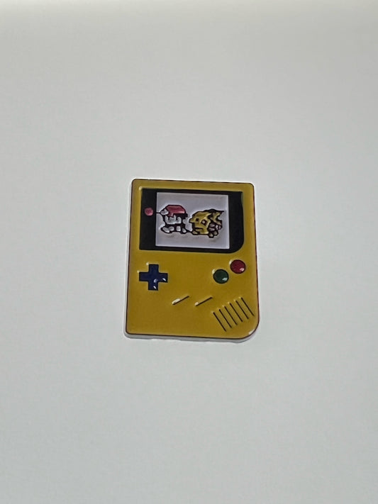 Cartoon Gameboy Ash and Pikachu Pin