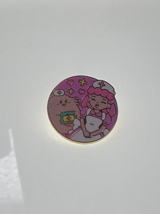 Nurse Joy & Chansey Cartoon Pin